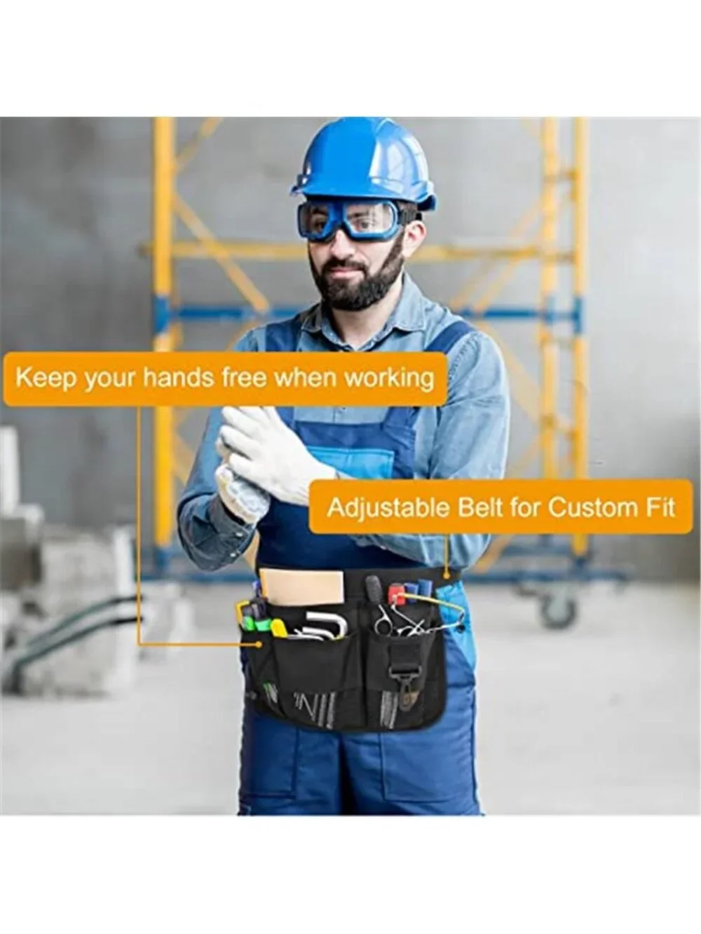 Garden Tool Belt Waist Pouch Gardening Tool Organizer Apron With Pockets